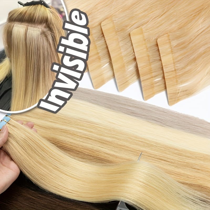 KissICON 💋 Tape In 100% Human Hair Extensions Weft
