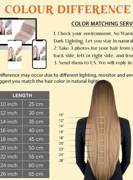 KissICON 💋 Tape In 100% Human Hair Extensions Weft