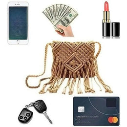 KissICON Tassel Crossbody – Hollow Solid Color