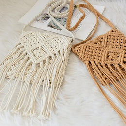 KissICON Tassel Crossbody – Hollow Solid Color