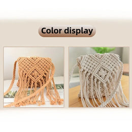 KissICON Tassel Crossbody – Hollow Solid Color
