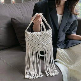 KissICON Tassel Crossbody – Hollow Solid Color
