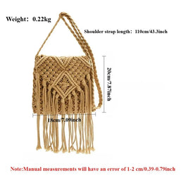 KissICON Tassel Crossbody – Hollow Solid Color