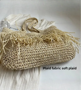 KissICON Tassel Hand-woven Holiday Shoulder Bag