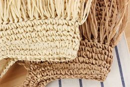 KissICON Tassel Hand-woven Holiday Shoulder Bag