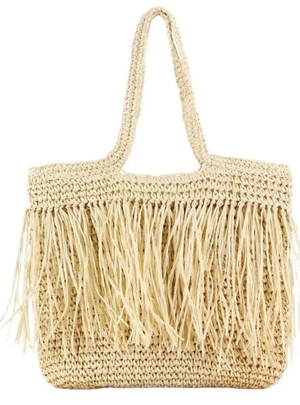 KissICON Tassel Hand-woven Holiday Shoulder Bag