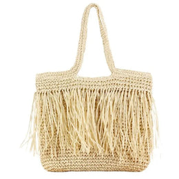 KissICON Tassel Hand-woven Holiday Shoulder Bag