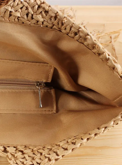 KissICON Tassel Hand-woven Holiday Shoulder Bag