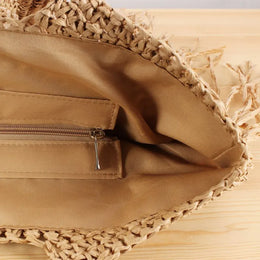 KissICON Tassel Hand-woven Holiday Shoulder Bag