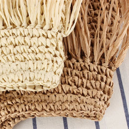 KissICON Tassel Hand-woven Holiday Shoulder Bag