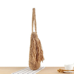 KissICON Tassel Hand-woven Holiday Shoulder Bag