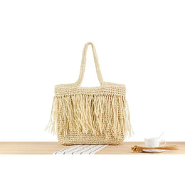 KissICON Tassel Hand-woven Holiday Shoulder Bag