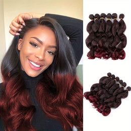 KissICON #TBUG KissIcon Deep Wave 18In Synthetic Hair 6 Bundles
