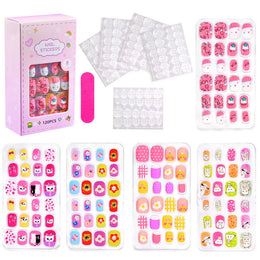 KissICON TD153-1 KissIcon Kids Cartoon Press On Nails Set 120pcs