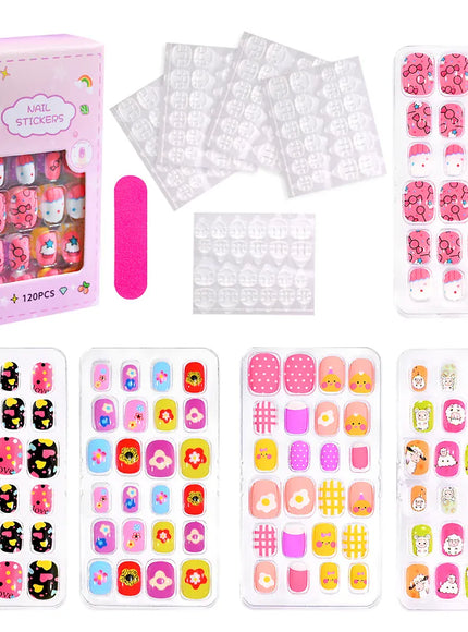 KissICON TD153-3 KissIcon Kids Cartoon Press On Nails - Jelly