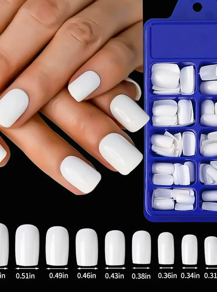 KissICON TD193-1 KissIcon 100Pcs Short Square Nails Full Cover Acrylic