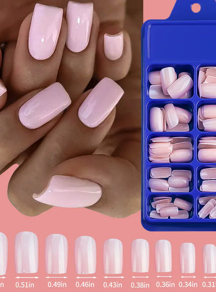 KissICON TD193-2 KissIcon 100Pcs Short Square Nails Full Cover Acrylic