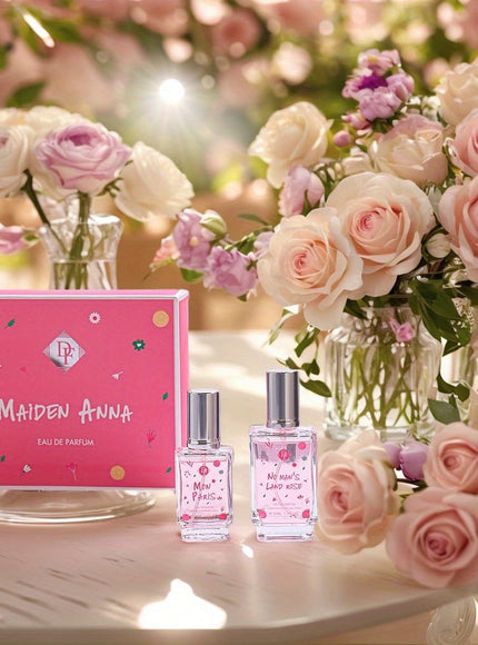 KissICON Tea Rose Color Box Version / 50+30ML Freedom Eau Parfum Elegant Twopiece Gift Set