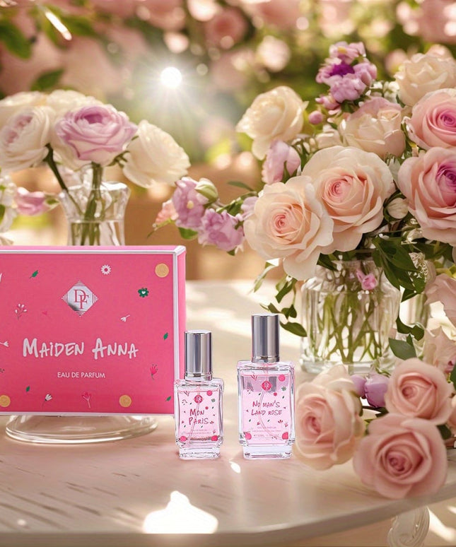 KissICON Tea Rose Color Box Version / 50+30ML Freedom Eau Parfum Elegant Twopiece Gift Set