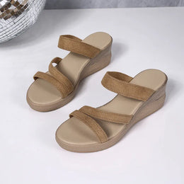 KissICON Thick Sole Chunky Platform Slippers for Women Summer