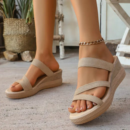 KissICON Thick Sole Chunky Platform Slippers for Women Summer