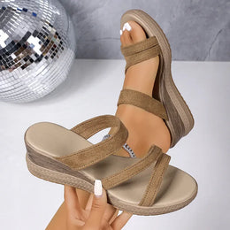 KissICON Thick Sole Chunky Platform Slippers for Women Summer