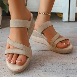 KissICON Thick Sole Chunky Platform Slippers for Women Summer