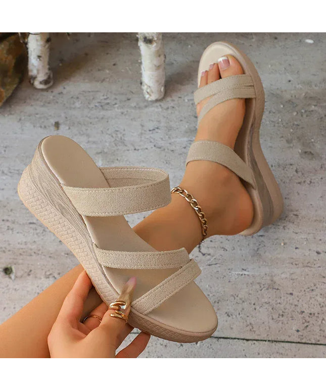 KissICON Thick Sole Chunky Platform Slippers for Women Summer