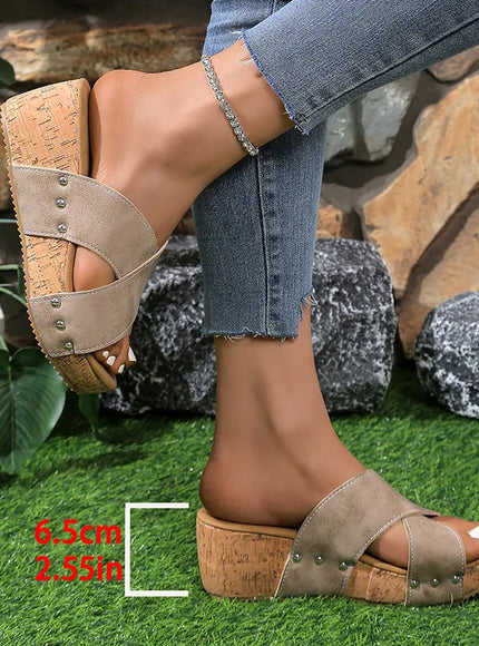 KissICON Thick Sole Chunky Platform Slippers Women Plus Size