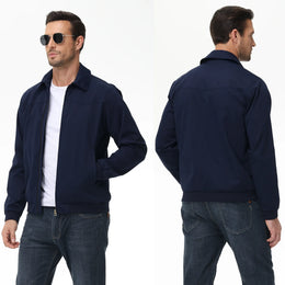 KissICON Thin-Navy / US M Waterproof Cargo Windbreaker Jacket AutumnWinter Outdoor Style