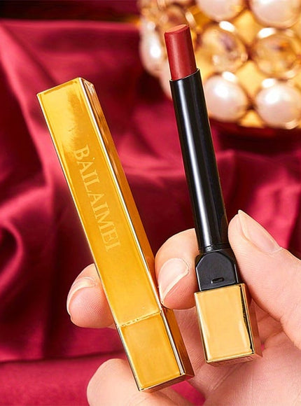 KissICON Thin Tube Lipstick Box KissIcon Red Velvet Matte Lipstick - Long Lasting