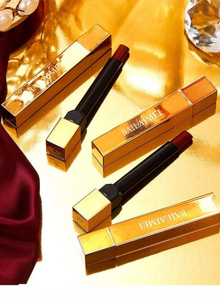 KissICON Thin Tube Lipstick Box KissIcon Red Velvet Matte Lipstick - Long Lasting