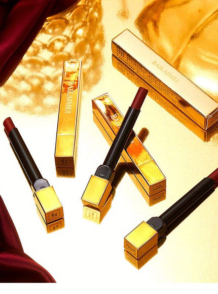 KissICON Thin Tube Lipstick Box KissIcon Red Velvet Matte Lipstick - Long Lasting