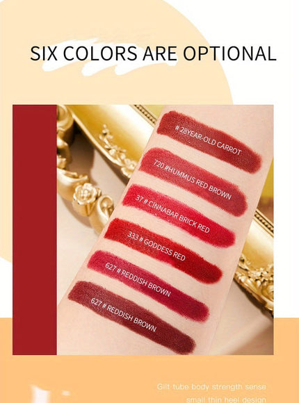 KissICON Thin Tube Lipstick Box KissIcon Red Velvet Matte Lipstick - Long Lasting