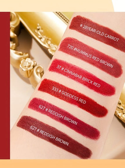 KissICON Thin Tube Lipstick Box KissIcon Red Velvet Matte Lipstick - Long Lasting