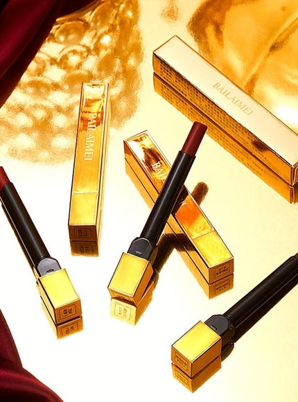 KissICON Thin Tube Lipstick Box KissIcon Red Velvet Matte Lipstick - Long Lasting
