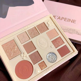 KissICON Three-dimensional Relief Kapeine 12color Eyeshadow Highlighter Contour Palette