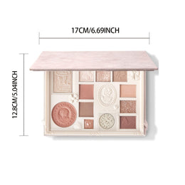 KissICON Three-dimensional Relief Kapeine 12color Eyeshadow Highlighter Contour Palette