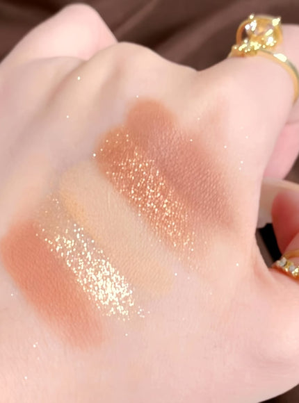 KissICON Three-dimensional Relief Kapeine 12color Eyeshadow Highlighter Contour Palette