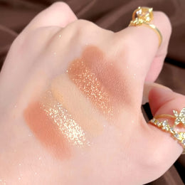 KissICON Three-dimensional Relief Kapeine 12color Eyeshadow Highlighter Contour Palette