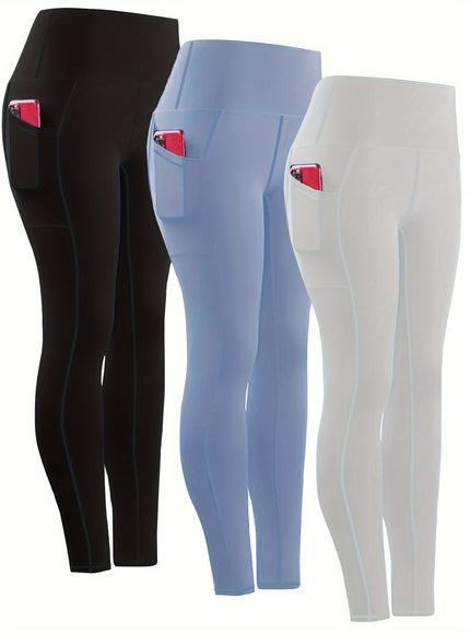 jkthpu-45 Three-piece Set, Sports Yoga Pants for Women, High