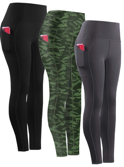 jkthpu-45 Three-piece Set, Sports Yoga Pants for Women, High