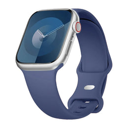 KissICON Tomales Blue / China Mainland / 40 41 42(S11-10) S-M Silicone Strap For Apple Watch Bands 40mm 44mm 46mm 45mm 41mm 49mm 42 Correa Bracelet iWatch series ultra3 2 7 8 9 se 10 11 band