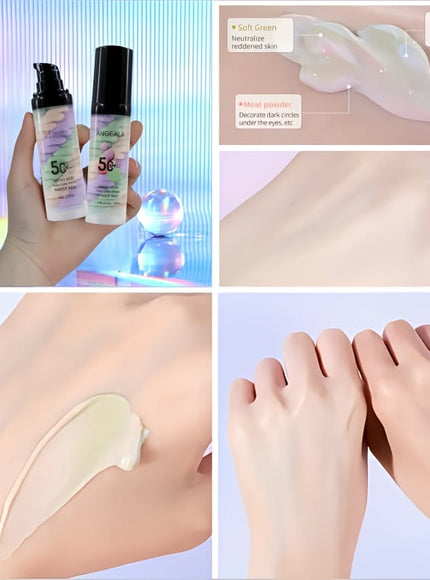 jkthpu-45 Tone Up Cream KissIcon 3 Color Correcting Primer Foundation - Lasting