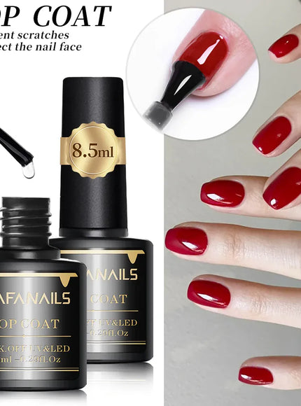 KissICON top coat 1pcs 7.3ml White Gel Nail Polish French Manicure