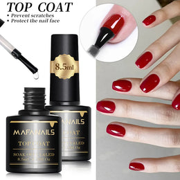 KissICON top coat 1pcs 7.3ml White Gel Nail Polish French Manicure