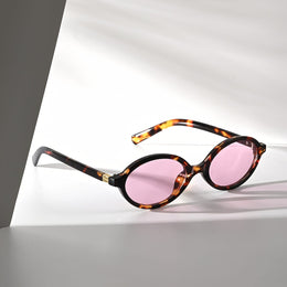 jkthpu-45 Tortoiseshell Frame Powder Retro Oval PC Glasses Adaptive Indoor Vision Priority Access