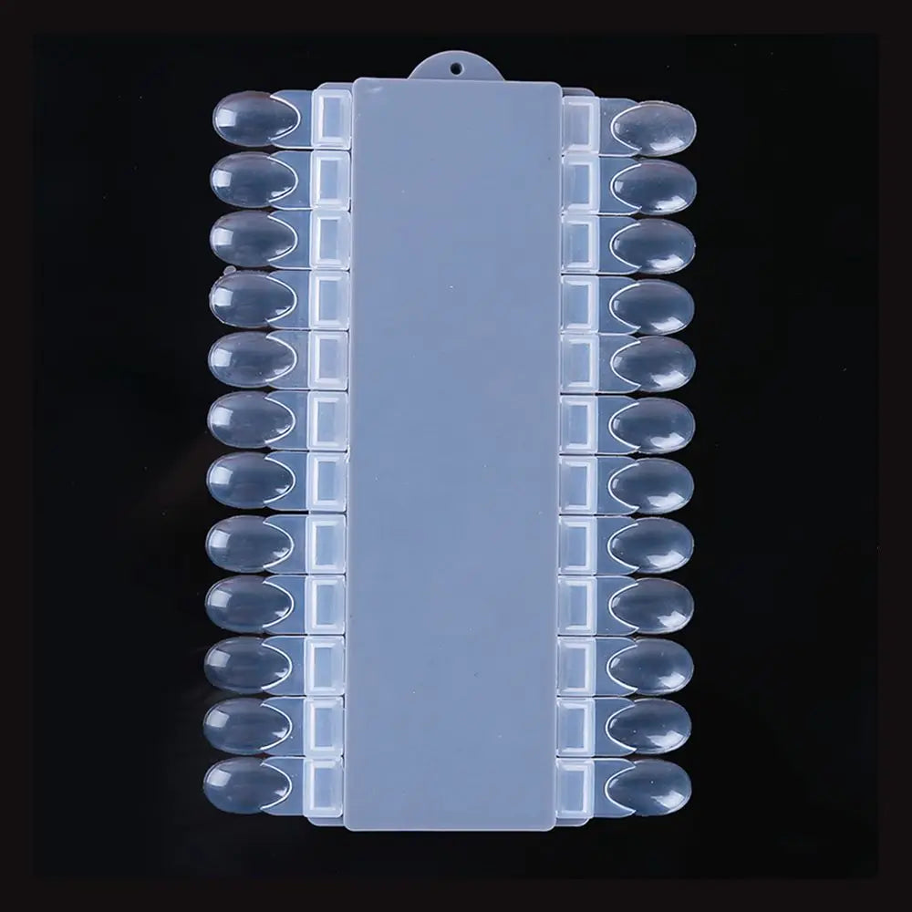 KissICON transparent Chart Varnish Color Showing Stand Natural Color Nail