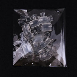 KissICON Transparent piece 1 KissIcon False Toe Nails 100Pcs Natural White Clear