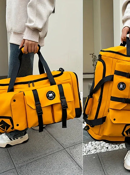 KissICON Travel Gym Backpack WetDry Separation Shoe Storage